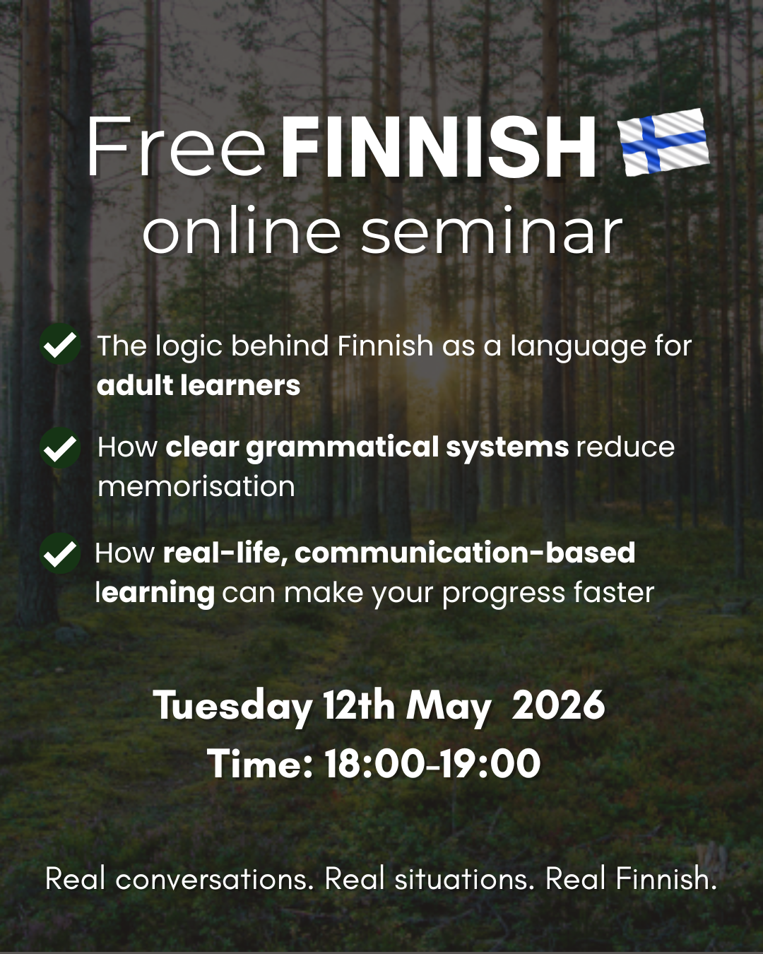 Webinar: Finnish is not random, it is logical…