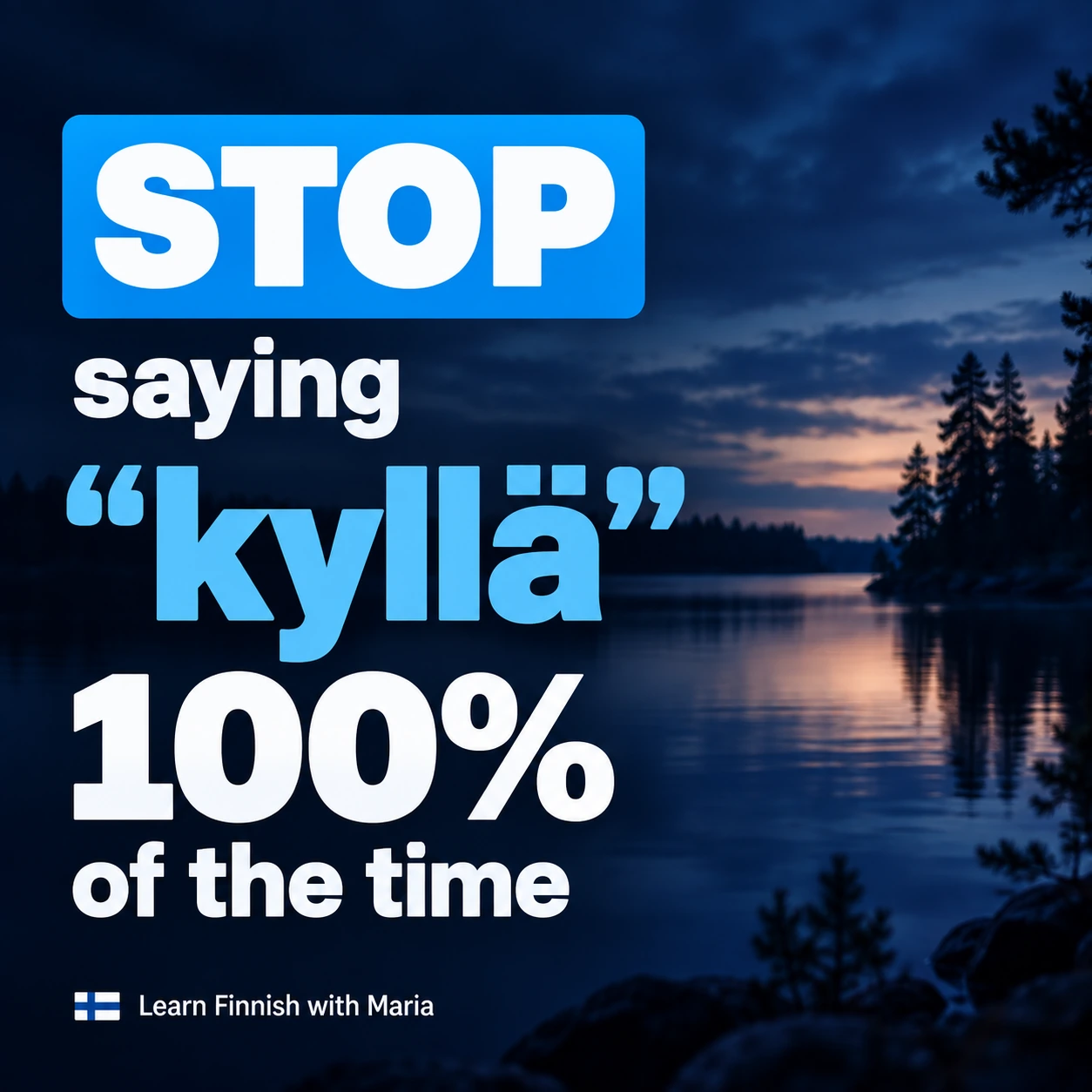 🇫🇮 Stop saying “kyllä” every time you mean yes in Finnish